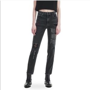 ALEXANDER WANG NO AFTER PARTY STRAIGHT LEG JEANS